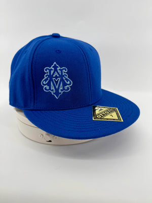 Auspice Maria Catholic Marian Devotion Fitted Cap