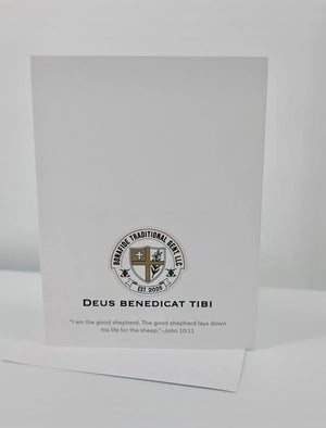 Totus Tuus Chalice Hand Embellished Card for Ordination Gift
