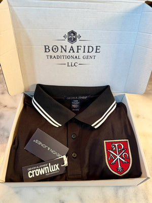 Chi Rho Symbol Christian Embroidered Polo