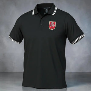Chi Rho Symbol Christian Embroidered Polo