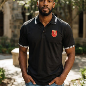 Chi Rho Symbol Christian Embroidered Polo