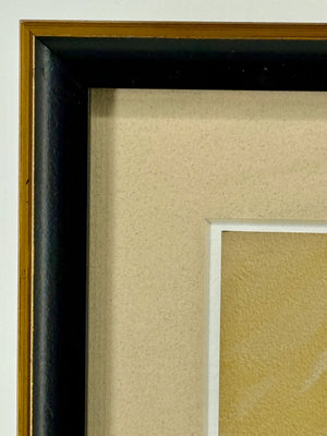 Gregory the Great Papal Headpiece Professionally Framed Artist Signed Original Print