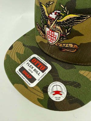 Deus Vult Roman Eagle Camouflage OTTO Flex Bill Snapback Hat
