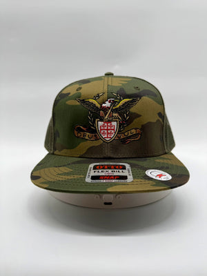 Deus Vult Roman Eagle Camouflage OTTO Flex Bill Snapback Hat
