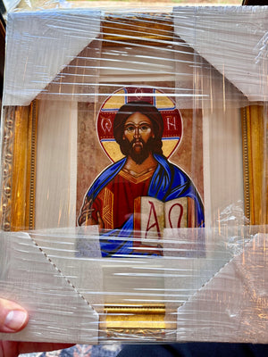 Christ Pantocrator Professionally Framed Artist Signed Limited Edition Original Print