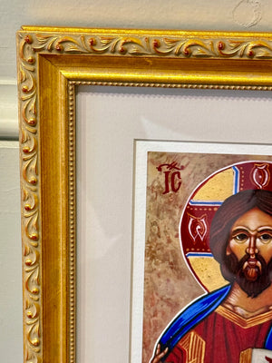 Christ Pantocrator Professionally Framed Artist Signed Limited Edition Original Print