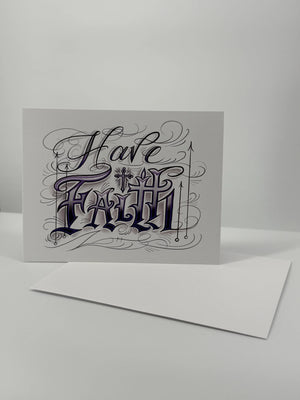 Have Faith Boxed Set of 12 Blank Christian Cards in Liturgical Colors