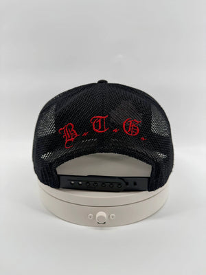 Jerusalem Cross Glow in the Dark Embroidered Trucker Hat – Crusader's Cross Snapback