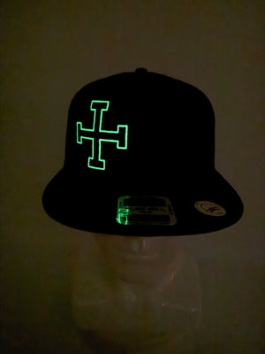 Jerusalem Cross Glow in the Dark Embroidered Trucker Hat – Crusader's Cross Snapback