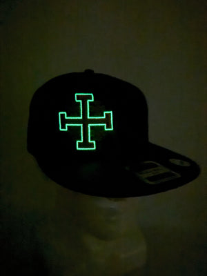 Jerusalem Cross Glow in the Dark Embroidered Trucker Hat – Crusader's Cross Snapback