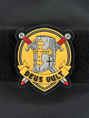 Knights Templar Deus Vult Crusader PVC Morale Patch