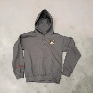 Roman Eagle Jerusalem Cross Deus Vult Embroidered Hoodie