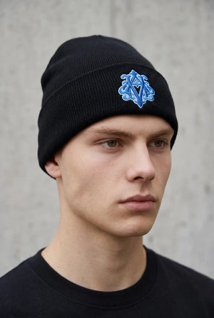Auspice Maria Marian Embroidered Knit Beanie