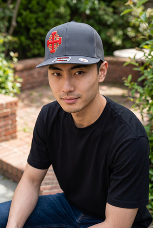 Jerusalem Cross Crusader Cross 3D Premium Puff Embroidered Hat Snapback
