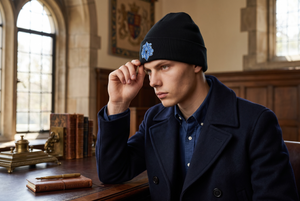 Auspice Maria Marian Embroidered Knit Beanie