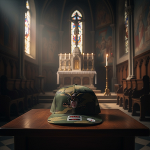 Deus Vult Roman Eagle Camouflage OTTO Flex Bill Snapback Hat