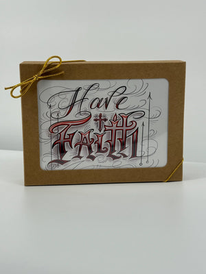 Have Faith Boxed Set of 12 Blank Christian Cards in Liturgical Colors