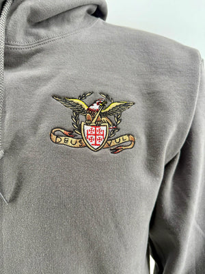Roman Eagle Jerusalem Cross Deus Vult Embroidered Hoodie