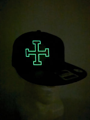 Jerusalem Cross Glow in the Dark Embroidered Trucker Hat – Crusader's Cross Snapback