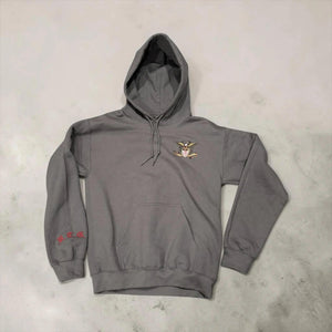 Roman Eagle Jerusalem Cross Deus Vult Embroidered Hoodie
