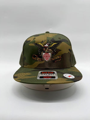 Deus Vult Roman Eagle Camouflage OTTO Flex Bill Snapback Hat