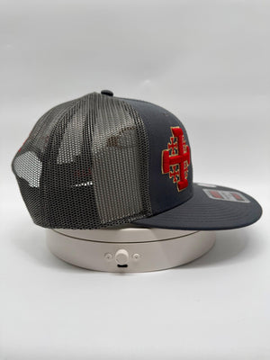Jerusalem Cross Crusader Cross 3D Premium Puff Embroidered Hat Snapback