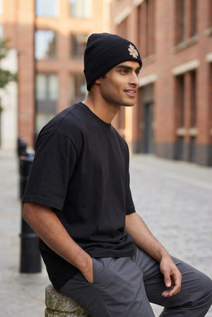 IHS Christogram Embroidered Knit Beanie