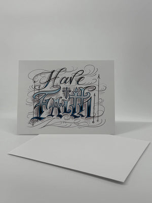 Have Faith Boxed Set of 12 Blank Christian Cards in Liturgical Colors