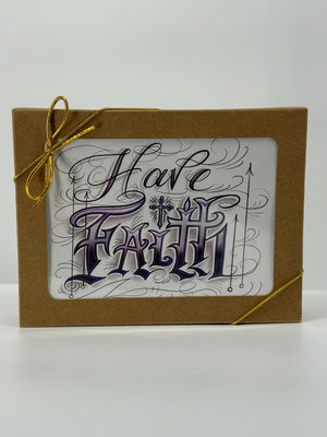 Have Faith Boxed Set of 12 Blank Christian Cards in Liturgical Colors