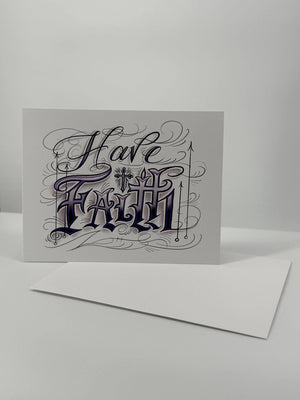 Have Faith Boxed Set of 12 Blank Christian Cards in Liturgical Colors
