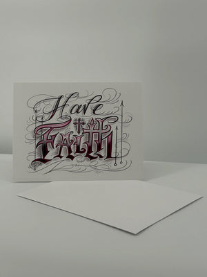 Have Faith Boxed Set of 12 Blank Christian Cards in Liturgical Colors