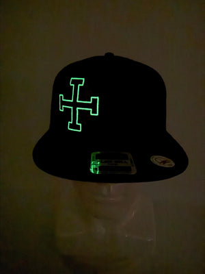 Jerusalem Cross Glow in the Dark Embroidered Trucker Hat – Crusader's Cross Snapback