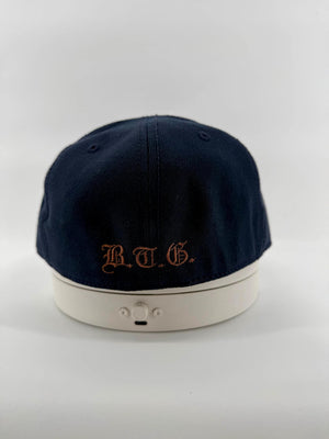 IHS Hat Navy Blue Embroidered 3D Puff