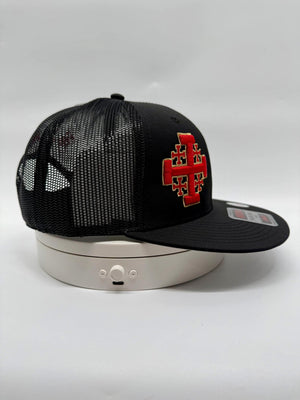 Jerusalem Cross Crusader Cross 3D Premium Puff Embroidered Hat Snapback