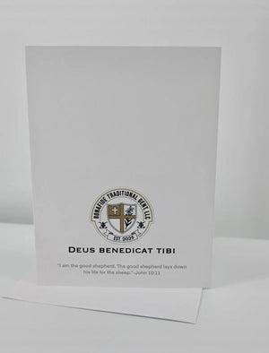 Totus Tuus Chalice Hand Embellished Card for Ordination Gift