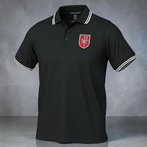 Chi Rho Symbol Christian Embroidered Polo