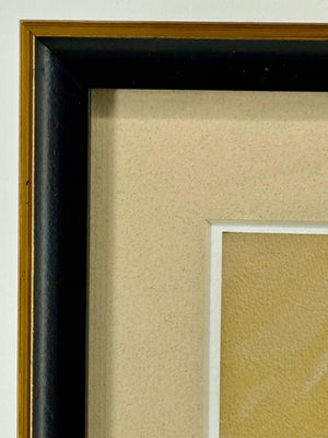 Gregory the Great Papal Headpiece Professionally Framed Artist Signed Original Print