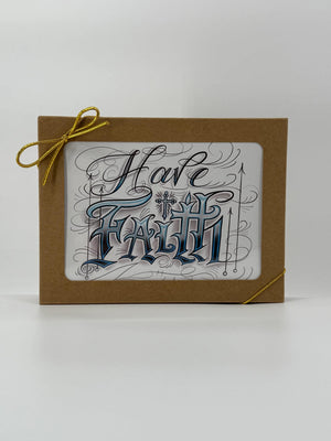 Have Faith Boxed Set of 12 Blank Christian Cards in Liturgical Colors