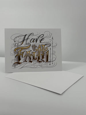 Have Faith Boxed Set of 12 Blank Christian Cards in Liturgical Colors