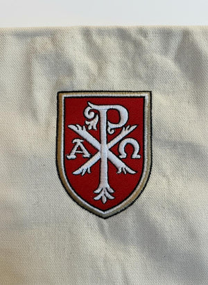 Catholic Cross Canvas Messenger Bag | Faith-Inspired Crossbody Bag