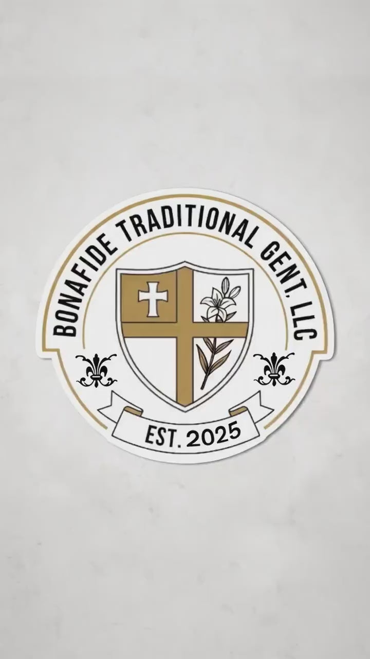 Bonafide Traditional Gent, LLC Logo Sticker