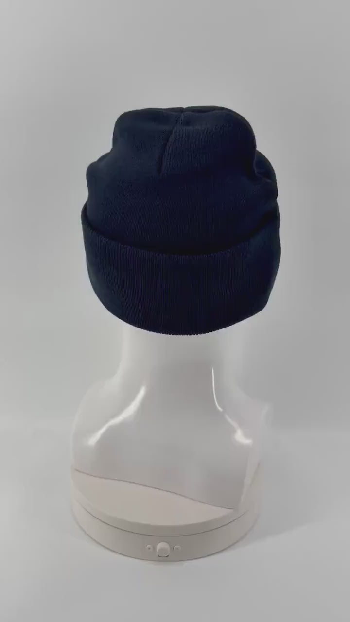 Auspice Maria Marian Embroidered Knit Beanie