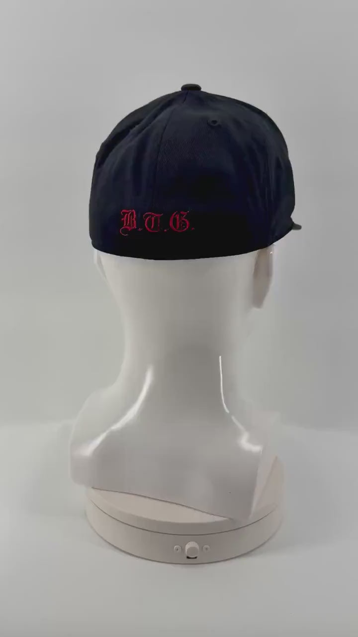 Deus Vult Roman Eagle Black Hat Yupoong 210 Flexfit Hat